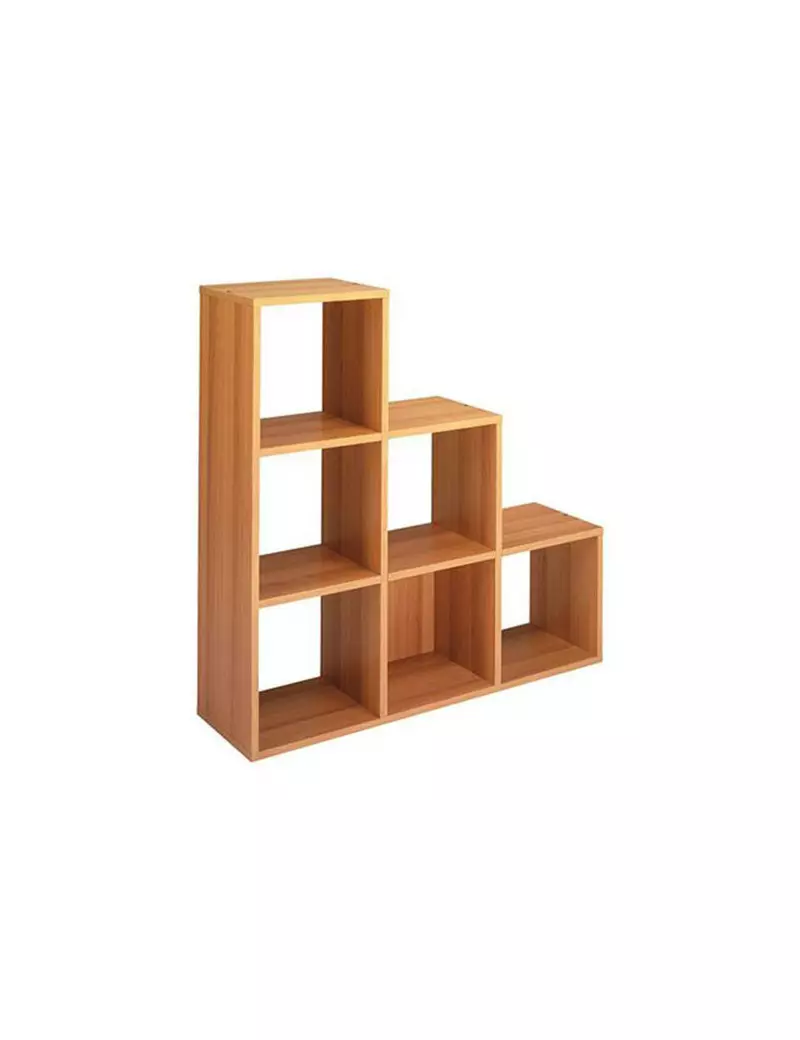 Libreria a Caselle Maxicube - 6 Caselle Scalare - 103,8x29,2x104 cm - 6DMAXC/4 (Noce)