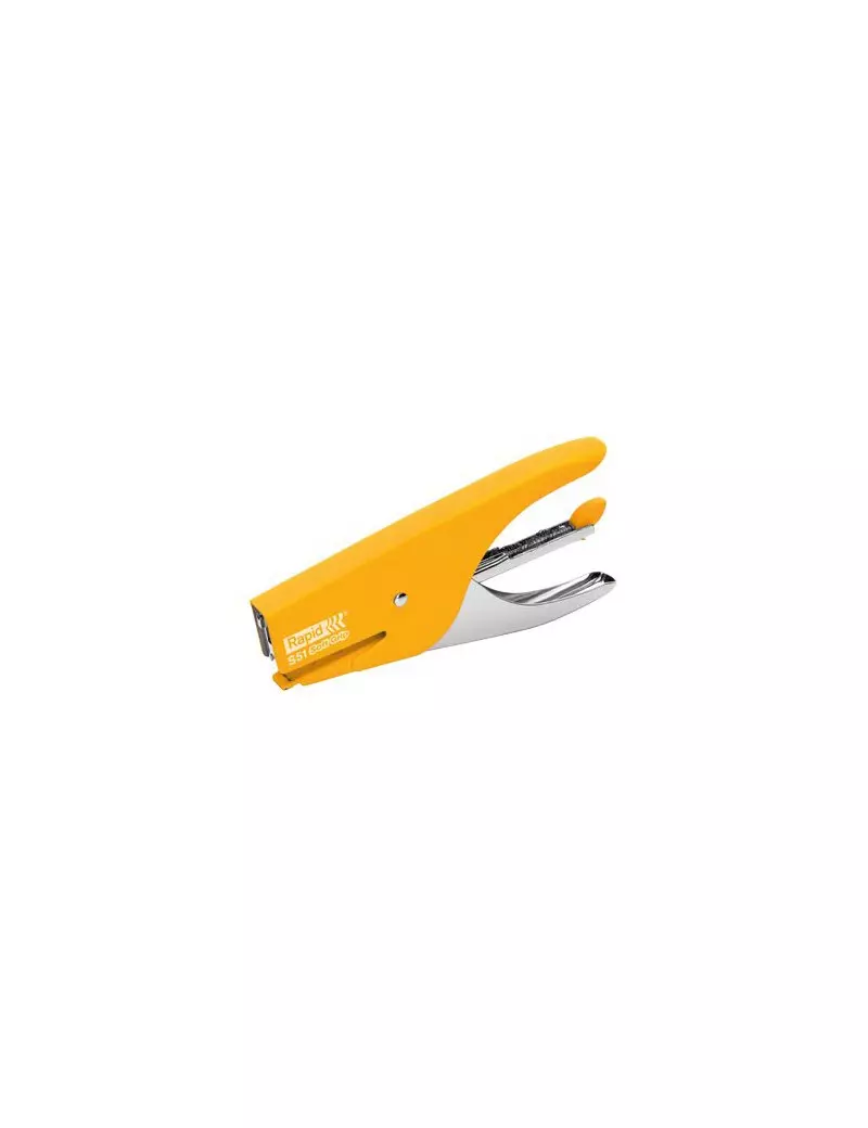 Cucitrice a Pinza S51 Soft Grip Rapid (Giallo)