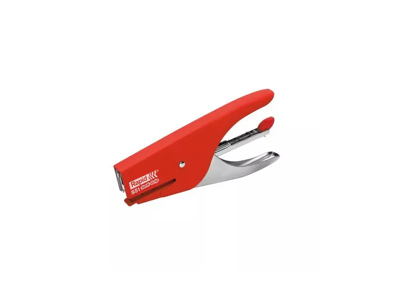Cucitrice a Pinza S51 Soft Grip Rapid (Rosso)