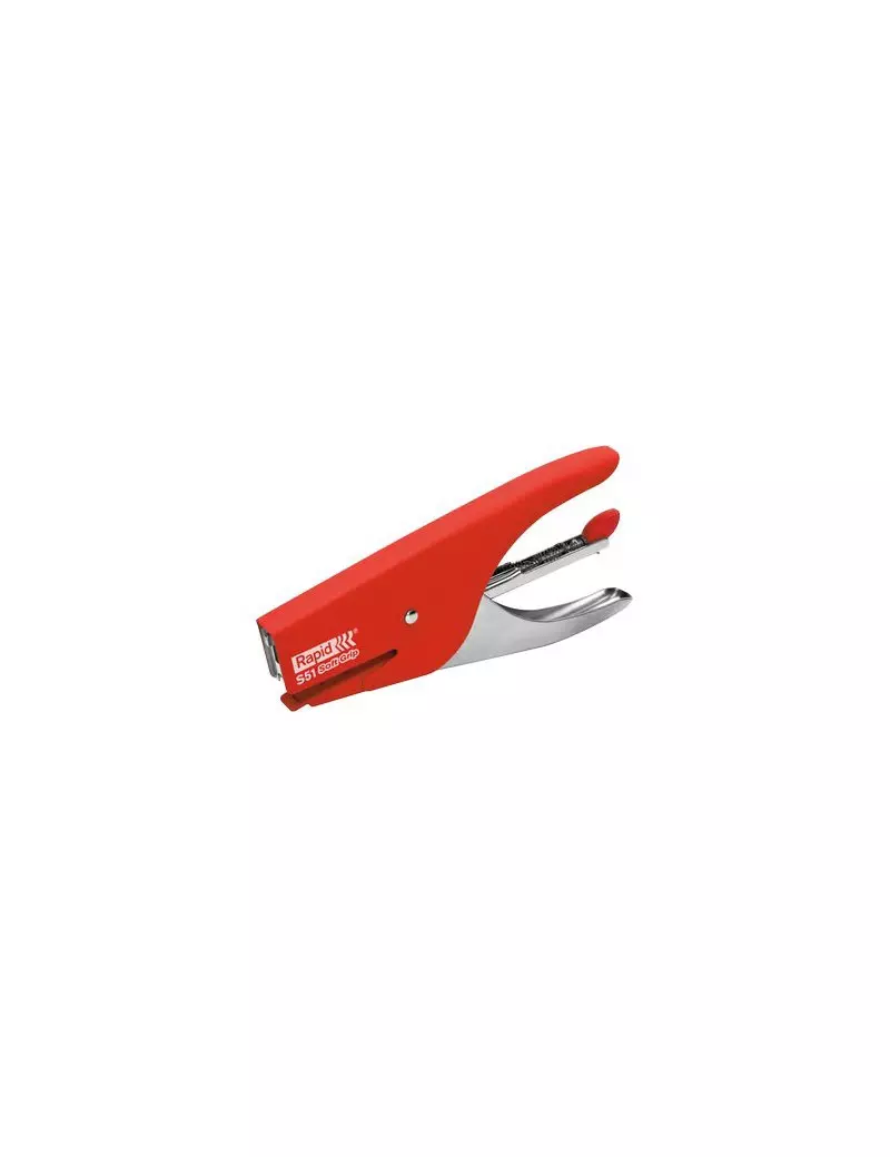 Cucitrice a Pinza S51 Soft Grip Rapid (Rosso)