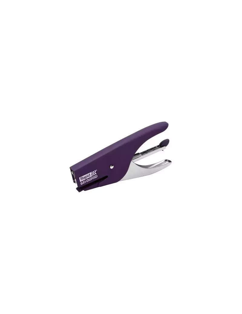 Cucitrice a Pinza S51 Soft Grip Rapid (Viola) Cucitrice a Pinza S51 Soft Grip Rapid (Viola)