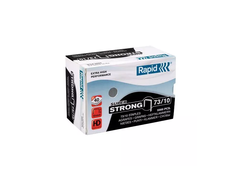 Punti Metallici per Cucitrice ad Alti Spessori Rapid - 73/10 - 24890400 (Conf. 5000) Punti Metallici per Cucitrice ad Alti Spessori Rapid - 73/10 - 24890400 (Conf. 5000)