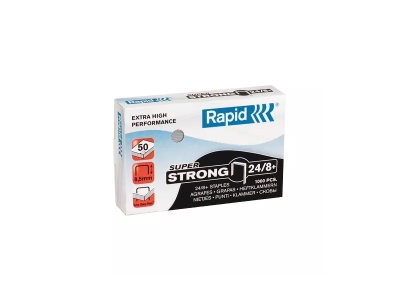Punti Metallici per Cucitrice Universali Rapid - 24/8+ - 24858500 (Conf. 1000) Punti Metallici per Cucitrice Universali Rapid - 24/8+ - 24858500 (Conf. 1000)