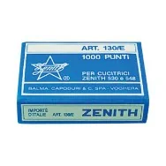Punti Metallici per Cucitrice Universali Zenith - 130/E 6/4 - 0311301401 (Conf. 10000)