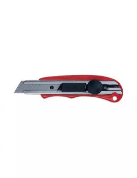 Cutter da Lavoro con Lama Autorientrante NT Cutter - 16 mm - Y010040 (Rosso)