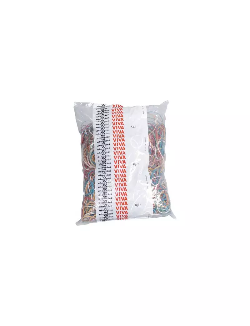 Elastici Colorati Viva - 1 kg - A1000 (Assortiti) Elastici Colorati Viva - 1 kg - A1000 (Assortiti)