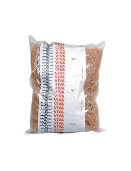 Elastici in Gomma Naturale Viva - 1 kg - Ø100 mm x 5 mm - G5X100 (Ambra)