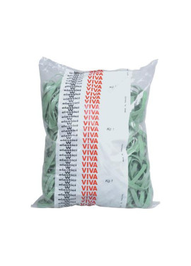 Fettucce Elastiche Viva - 1 kg - Ø150 mm - F8X150 (Verde)