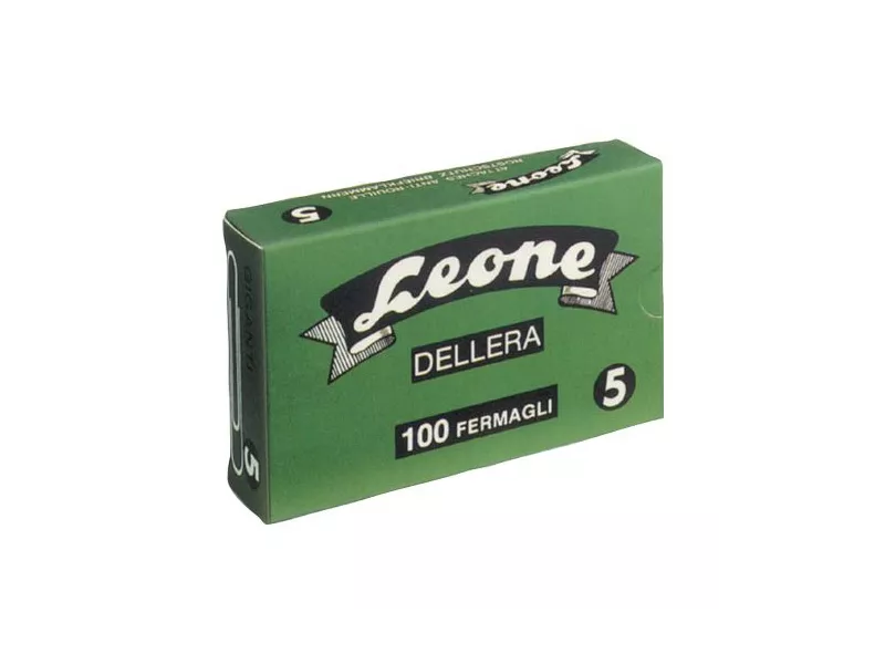 Fermagli Zincati Leone Dell'Era - Punte Rotonde - n. 6 - 58 mm - FZ6 (Zinco Brillante Conf. 1000)