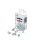Ganci Blitz in Nylon con Spilli Leone Dell'Era - Assortiti da 12 e 16 mm - APGB (Bianco Conf. 20)
