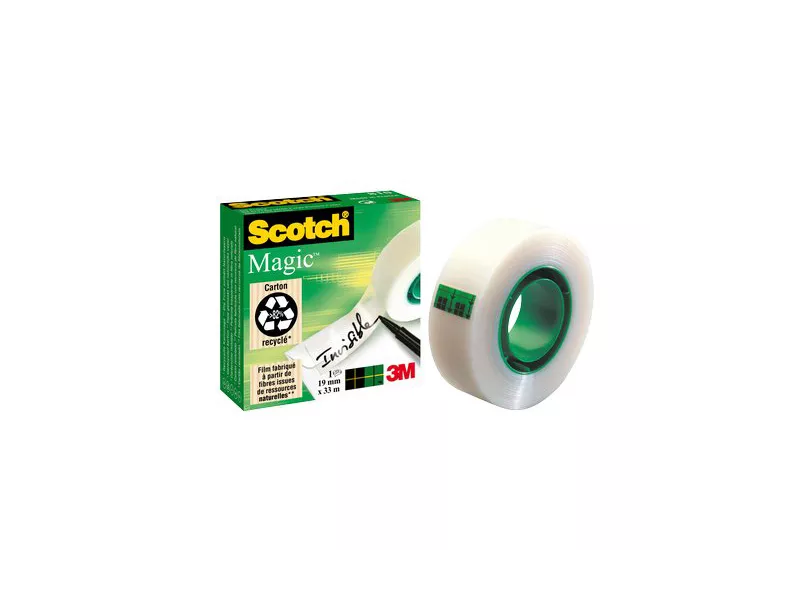 Nastro Adesivo Scotch Magic 810 3M - Acrilico - 19 mm x 33 m - 55851 (Trasparente)