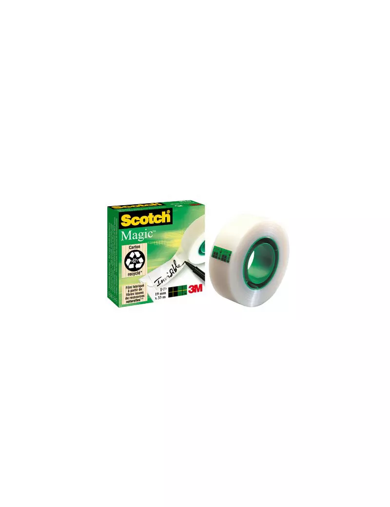 Nastro Adesivo Scotch Magic 810 3M - Acrilico - 19 mm x 33 m - 55851 (Trasparente) Nastro Adesivo Scotch Magic 810 3M - Acrilico - 19 mm x 33 m - 55851 (Trasparente)