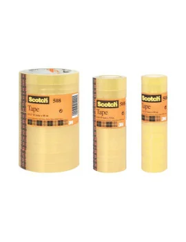 Nastro Adesivo in PPL Scotch 508 3M - 15 mm x 33 m - 65891 (Trasparente Conf. 10)