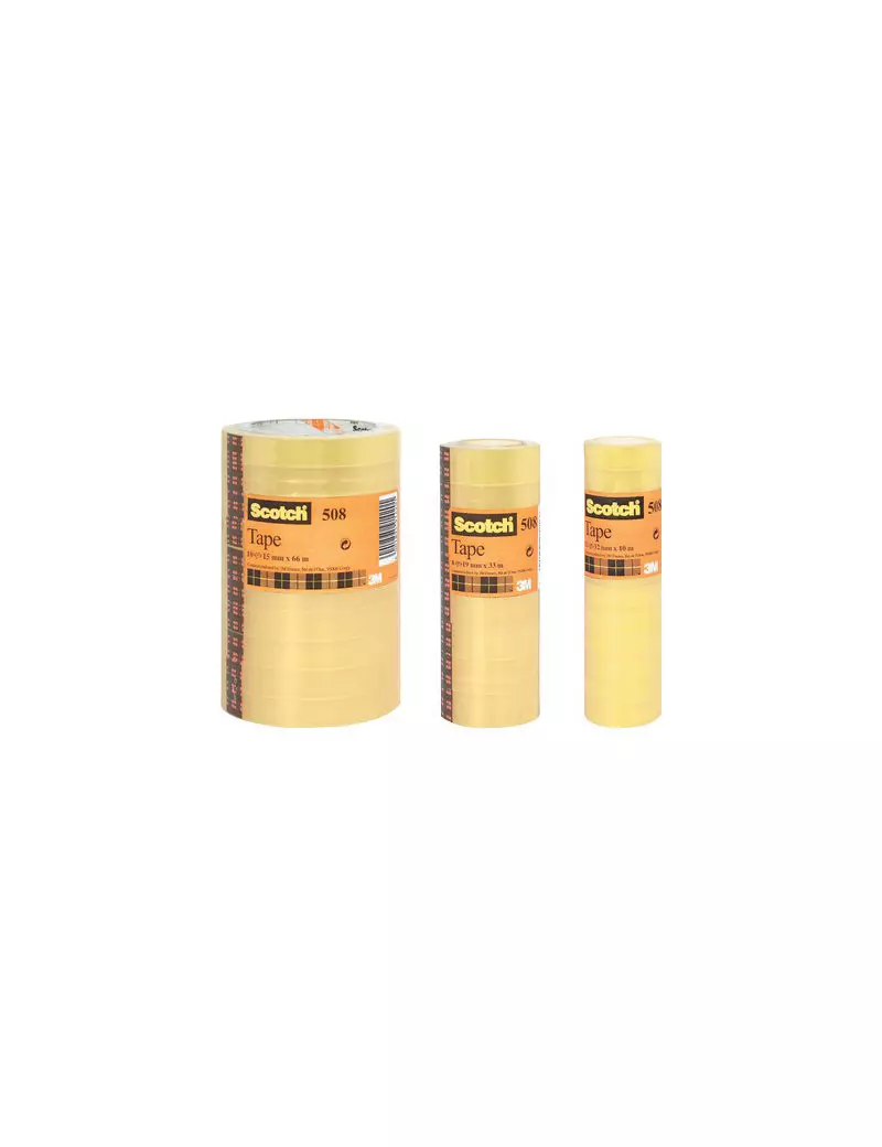 Nastro Adesivo in PPL Scotch 508 3M - 15 mm x 33 m - 65891 (Trasparente Conf. 10) Nastro Adesivo in PPL Scotch 508 3M - 15 mm x 33 m - 65891 (Trasparente Conf. 10)
