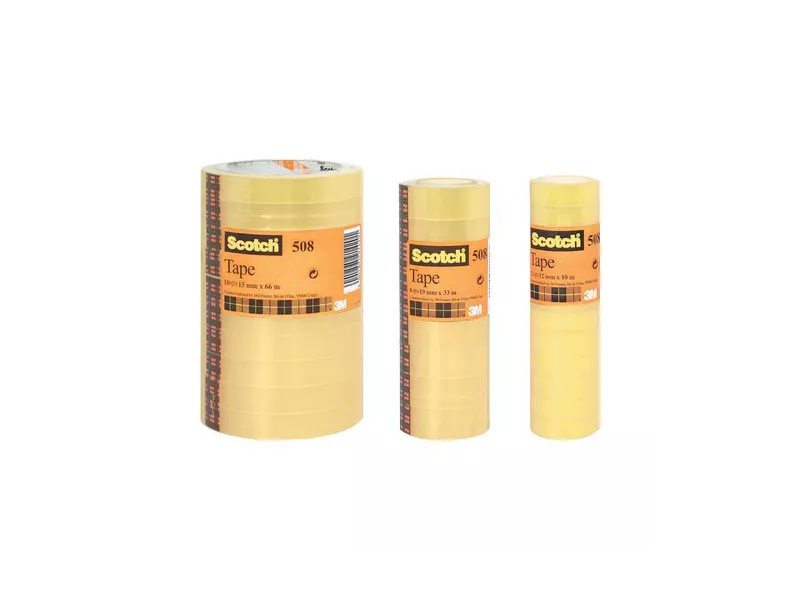 Nastro Adesivo in PPL Scotch 508 3M - 19 mm x 33 m - 66232 (Trasparente Conf. 8)
