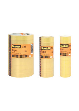 Nastro Adesivo in PPL Scotch 508 3M - 19 mm x 33 m - 66232 (Trasparente Conf. 8)