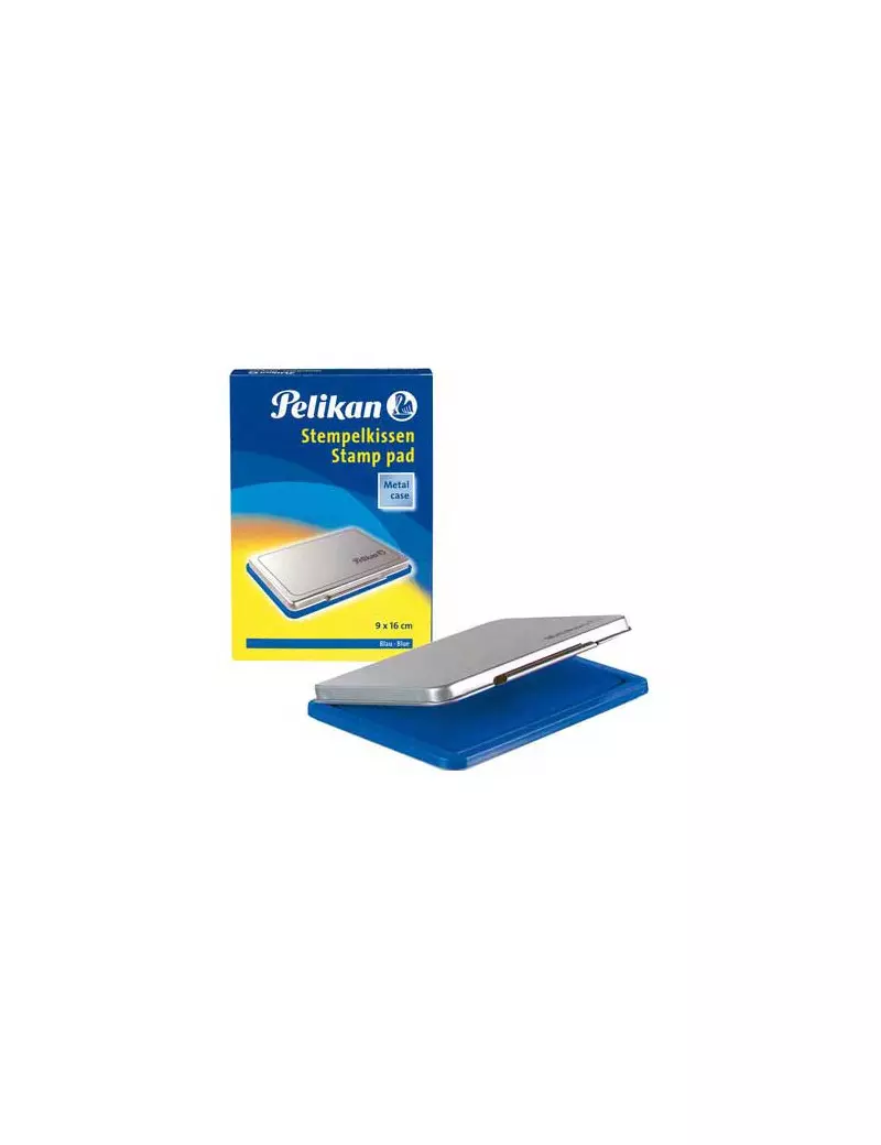 Cuscinetto Inchiostrato per Timbri Pelikan - n. 1 - 9x16 cm (Blu) Cuscinetto Inchiostrato per Timbri Pelikan - n. 1 - 9x16 cm (Blu)