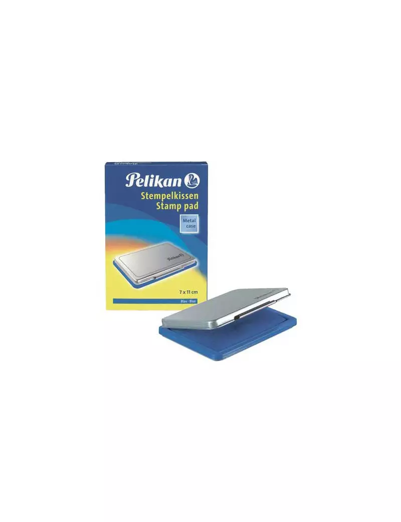 Cuscinetto Inchiostrato per Timbri Pelikan - n. 2 - 7x11 cm - 331017 (Blu) Cuscinetto Inchiostrato per Timbri Pelikan - n. 2 - 7x11 cm - 331017 (Blu)