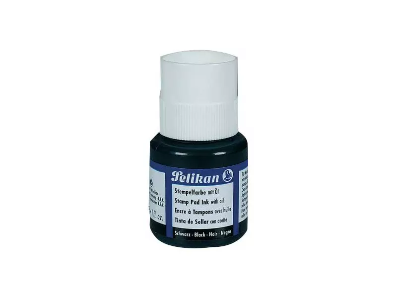 Inchiostro con Olio per Timbri Pelikan - 30 ml - 351353 (Nero)