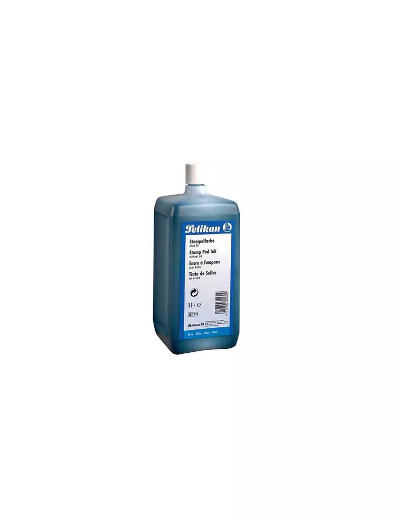 Inchiostro per Timbri Pelikan - 1 Litro - 351312 (Blu) Inchiostro per Timbri Pelikan - 1 Litro - 351312 (Blu)