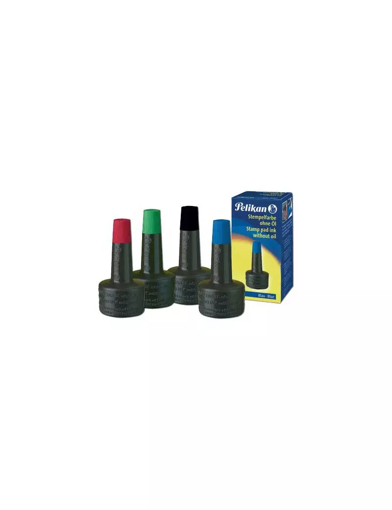 Inchiostro senza Olio per Timbri Pelikan - 28 ml - 351213 (Blu)