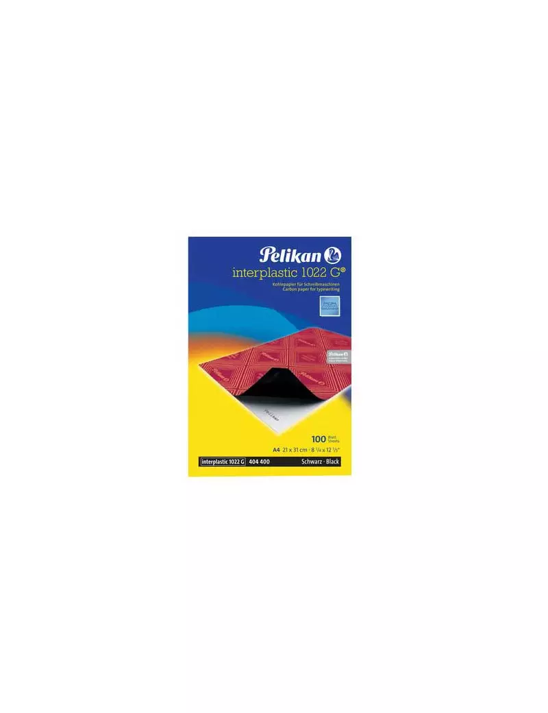 Carta Carbone Interplastic 1022G Pelikan - 401026 (Nero Conf. 10) Carta Carbone Interplastic 1022G Pelikan - 401026 (Nero Conf. 10)