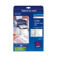 Biglietti da Visita Quick&Clean Avery - Fronte - 200 g - C32011-25 (Bianco Conf. 250)