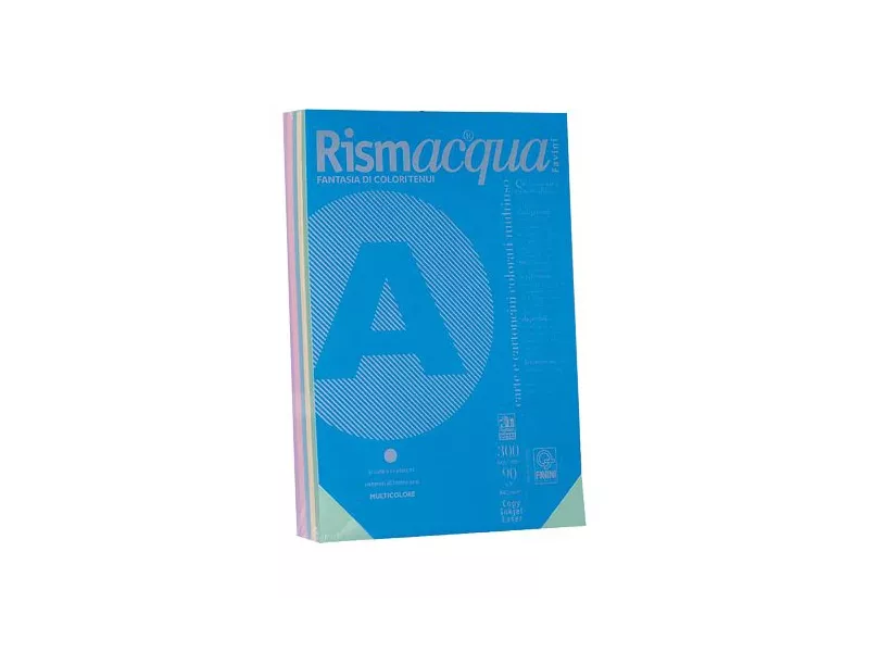 Carta Colorata Rismacqua Favini - A4 - 90 g - A69X124 (Assortiti Tenui Conf. 100)