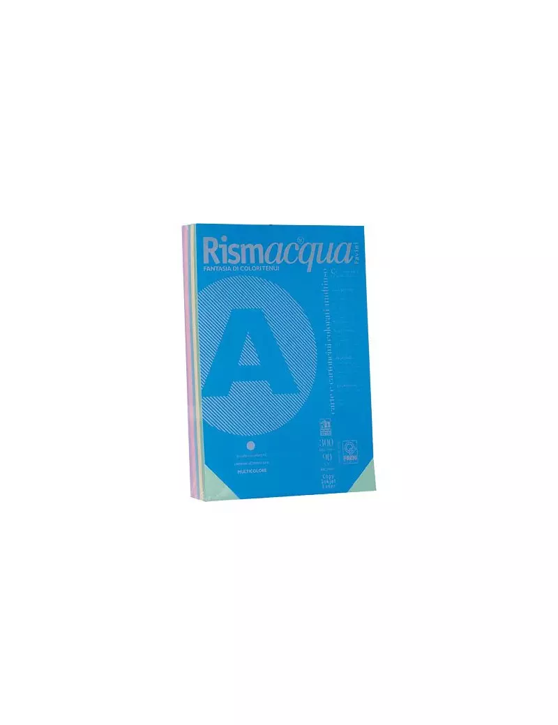Carta Colorata Rismacqua Favini - A4 - 90 g - A69X124 (Assortiti Tenui Conf. 100) Carta Colorata Rismacqua Favini - A4 - 90 g - A69X124 (Assortiti Tenui Conf. 100)