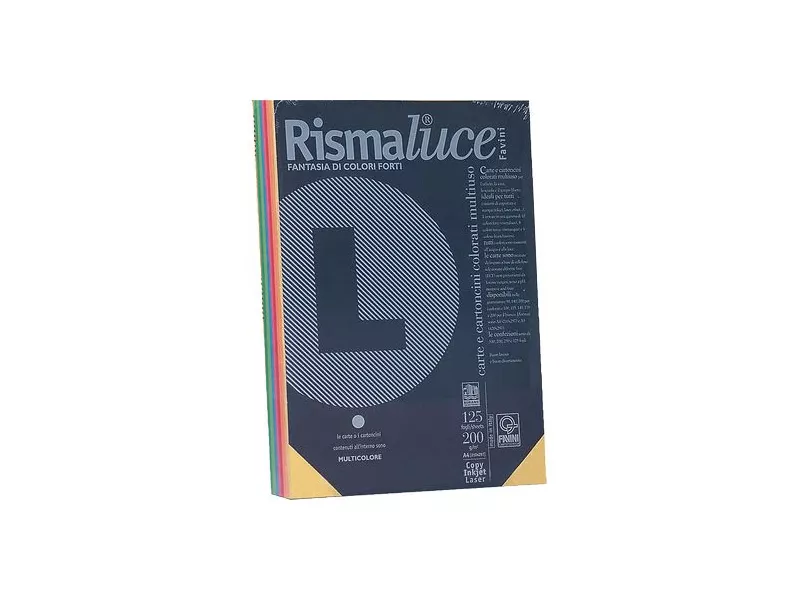 Carta Colorata Rismaluce Favini - A4 - 90 g - A69X104 (Assortiti Conf. 100)