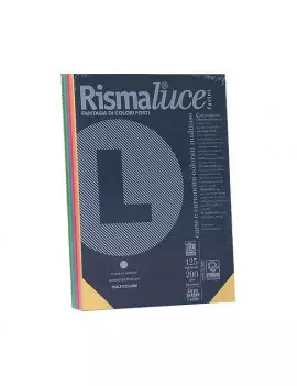 Cartoncino Colorato Rismaluce Favini - A4 - 200 g - A69X504 (Assortiti Forti Conf. 50)