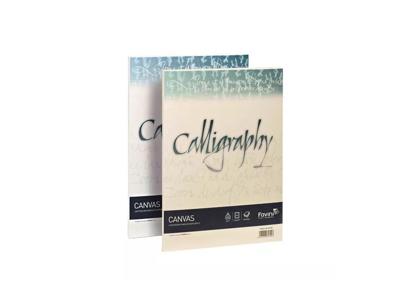 Fogli Calligraphy Canvas Favini - A4 - 200 g - A69Q314 (Avorio Conf. 50) Fogli Calligraphy Canvas Favini - A4 - 200 g - A69Q314 (Avorio Conf. 50)