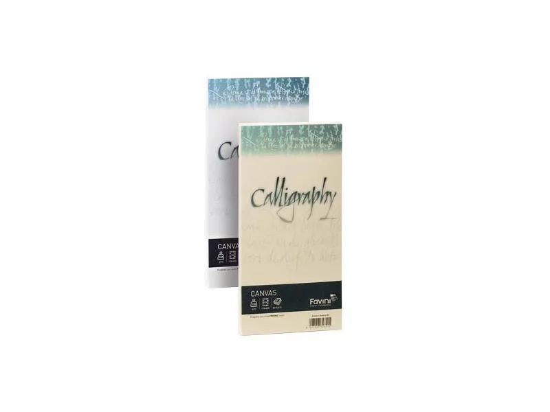 Buste Calligraphy Canvas Favini - 11x22 cm - 100 g - A570414 (Bianco Conf. 25) Buste Calligraphy Canvas Favini - 11x22 cm - 100 g - A570414 (Bianco Conf. 25)