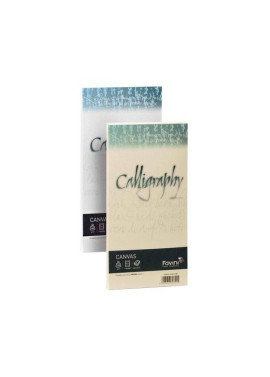 Buste Calligraphy Canvas Favini - 11x22 cm - 100 g - A570414 (Bianco Conf. 25)