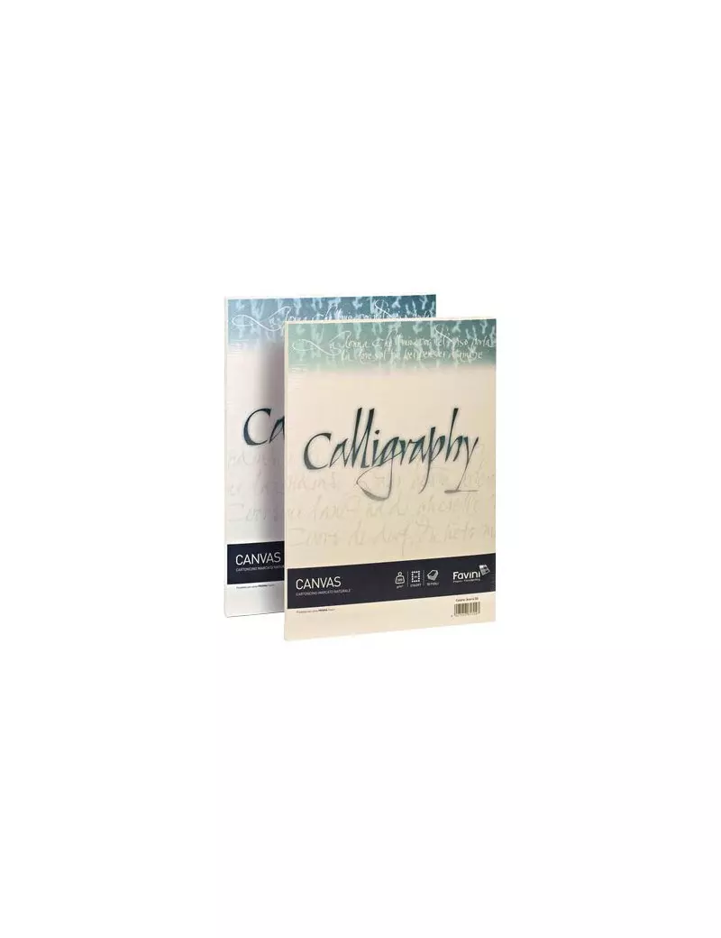 Fogli Calligraphy Canvas Favini - A4 - 100 g - A690214 (Bianco Conf. 50) Fogli Calligraphy Canvas Favini - A4 - 100 g - A690214 (Bianco Conf. 50)