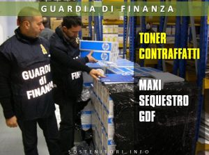 sequestro toner contraffatti