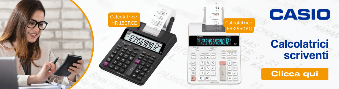 calcolatrici scriventi casio